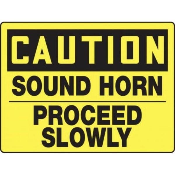 Accuform OSHA CAUTION SAFETY SIGN SOUND HORN MVHR630VP MVHR630VP - main